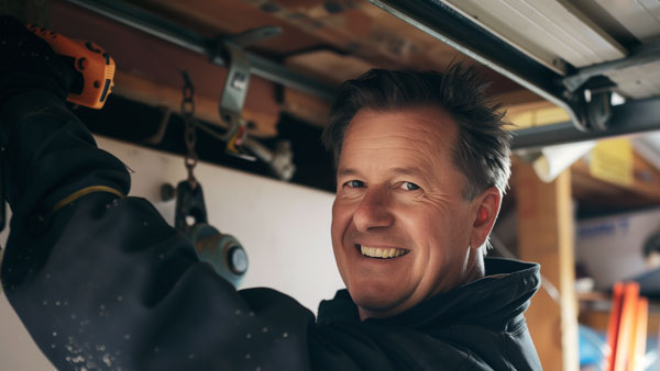 Repairing-a-garage-door Repairing a garage door